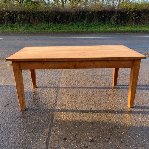 VICTORIAN PINE SCRUB TOP TABLE - ADDITIONAL PHOTO 4