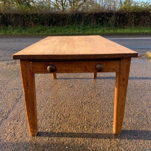 VICTORIAN PINE SCRUB TOP TABLE - ADDITIONAL PHOTO 5