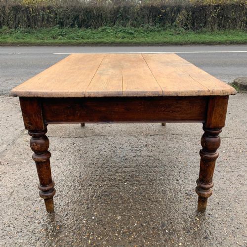 VICTORIAN PINE SCRUB TOP TABLE - ADDITIONAL PHOTO 2