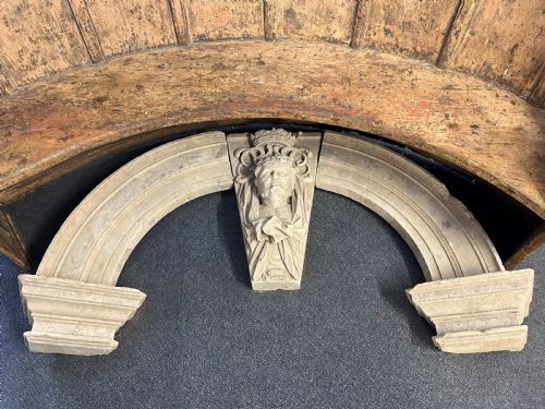 19th century victorian limestone door window arch - CATEGORY: ANTIQUE MISCELLANEOUS - DATED VICTORIAN
