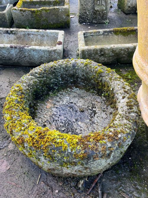 19th century cornish granite round trough - CATEGORY: ANTIQUE MISCELLANEOUS - DATED 19TH CENTURY