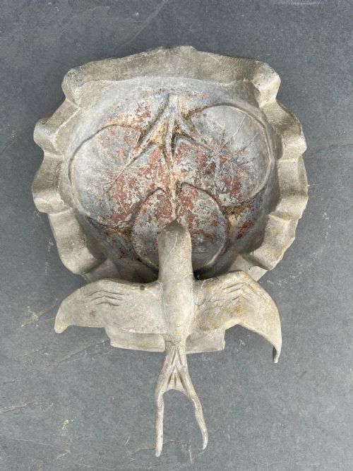 19TH CENTURY LEAD BIRD BATH - ADDITIONAL PHOTO 3