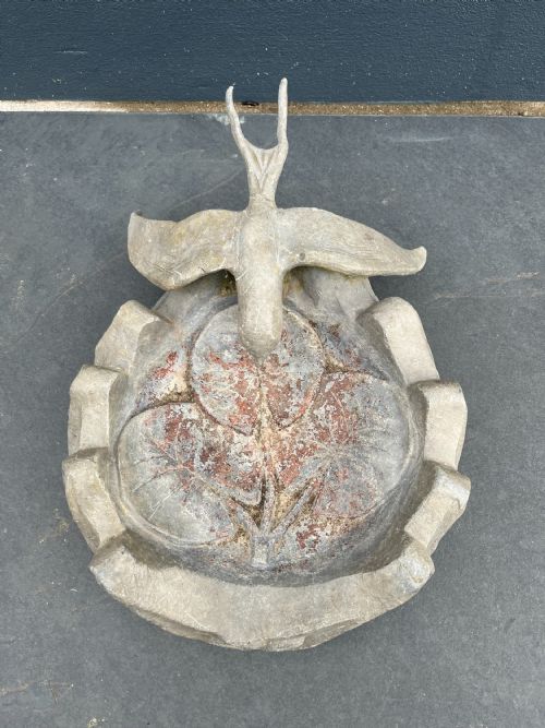 19TH CENTURY LEAD BIRD BATH - ADDITIONAL PHOTO 5