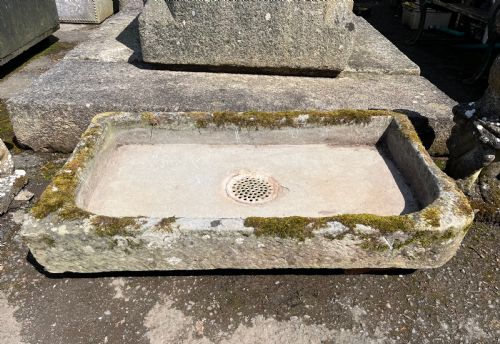 19th century sandstone scullery sink - CATEGORY: ANTIQUE MISCELLANEOUS - DATED 19TH CENTURY