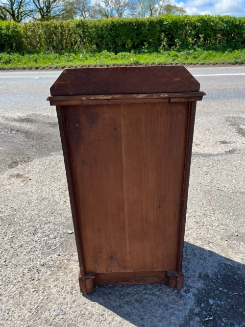 EDWARDIAN WALNUT BEDSIDE CABINET POT CUPBOARD - ADDITIONAL PHOTO 2
