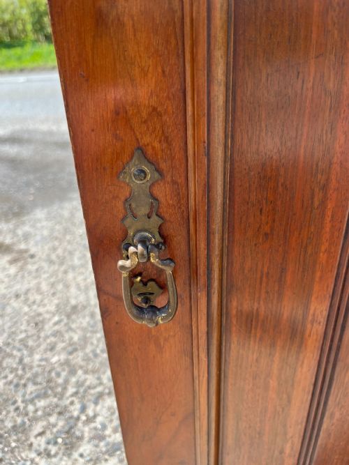 EDWARDIAN WALNUT BEDSIDE CABINET POT CUPBOARD - ADDITIONAL PHOTO 7