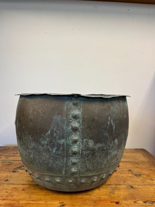 19TH CENTURY RIVETED COPPER COPPER BOILER - ADDITIONAL PHOTO 1