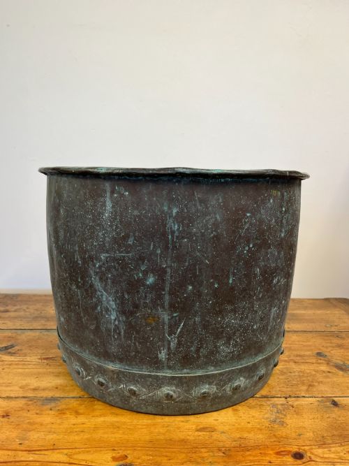 19th century riveted copper boiler - CATEGORY: ANTIQUE METAL - DATED 19TH CENTURY