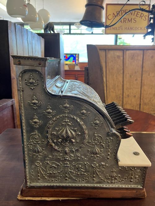 CIRCA 1900 CHROME PLATED CASH REGISTER - ADDITIONAL PHOTO 2
