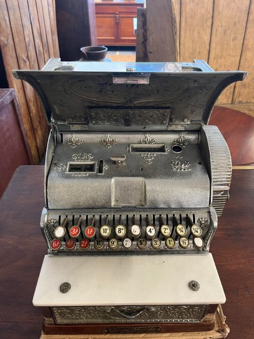 CIRCA 1900 CHROME PLATED CASH REGISTER - ADDITIONAL PHOTO 24