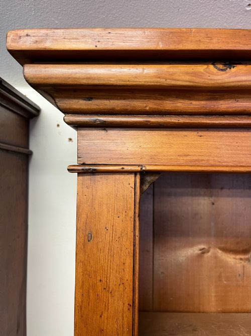 VICTORIAN PINE WALL MOUNTED CUPBOARD - ADDITIONAL PHOTO 1