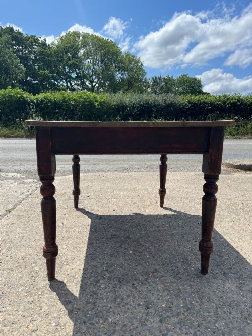 VICTORIAN PINE SCRUB TOP TABLE - ADDITIONAL PHOTO 5