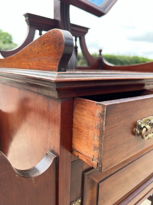 EDWARDIAN MAHOGANY SHAVING STAND - ADDITIONAL PHOTO 5