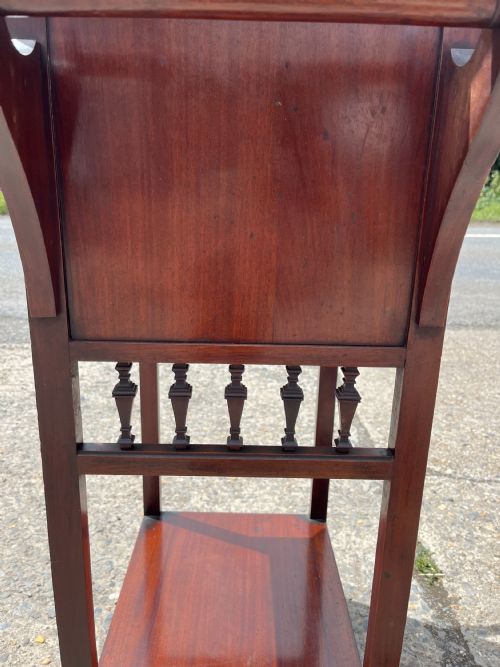 EDWARDIAN MAHOGANY SHAVING STAND - ADDITIONAL PHOTO 7