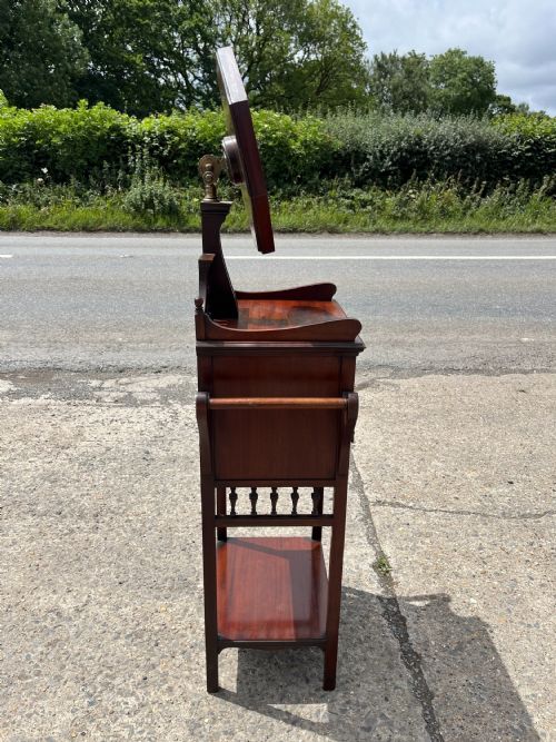 EDWARDIAN MAHOGANY SHAVING STAND - ADDITIONAL PHOTO 10