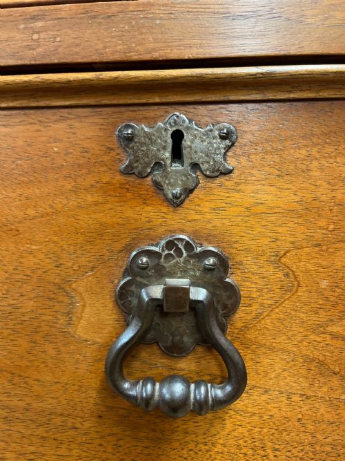EDWARDIAN WALNUT GENTLEMAN'S WARDROBE - ADDITIONAL PHOTO 5