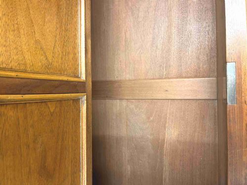 EDWARDIAN WALNUT GENTLEMAN'S WARDROBE - ADDITIONAL PHOTO 8