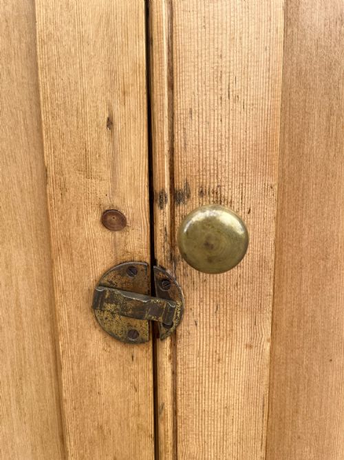 VICTORIAN PINE 2 DOOR CUPBOARD - ADDITIONAL PHOTO 1