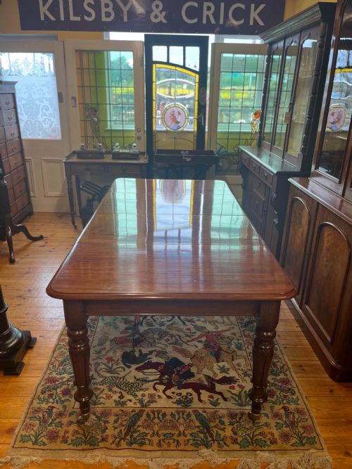 victorian mahogany extending dining room table - CATEGORY: ANTIQUE TABLES - DATED VICTORIAN