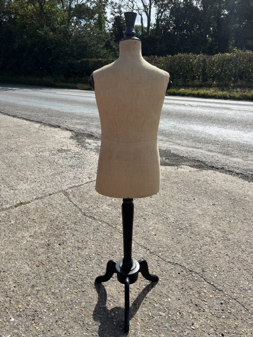 CIRCA 1900 FRENCH CHILDS DRESS MAKERS DUMMY ON ORIGINAL STAND - ADDITIONAL PHOTO 7