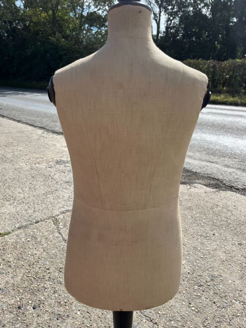 CIRCA 1900 FRENCH CHILDS DRESS MAKERS DUMMY ON ORIGINAL STAND - ADDITIONAL PHOTO 8
