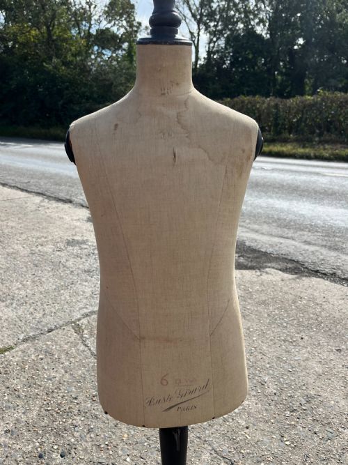 CIRCA 1900 FRENCH CHILDS DRESS MAKERS DUMMY ON ORIGINAL STAND - ADDITIONAL PHOTO 9