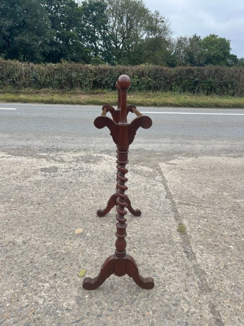 VICTORIAN MAHOGANY TOWEL RAIL - ADDITIONAL PHOTO 4