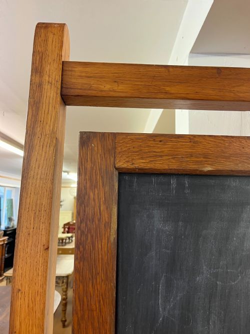 1920'S OAK REVERSIBLE SCHOOL BLACKBOARD - ADDITIONAL PHOTO 5