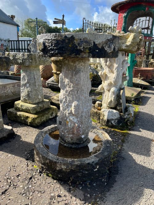 19TH CENTURY PURBECK STONE BIRD BATH - ADDITIONAL PHOTO 2
