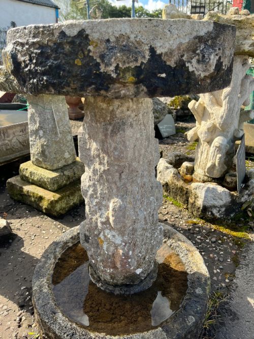 19TH CENTURY PURBECK STONE BIRD BATH - ADDITIONAL PHOTO 6
