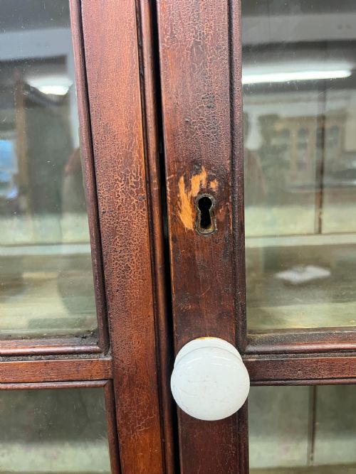 VICTORIAN PINE GLAZED TOP DRESSER - ADDITIONAL PHOTO 6
