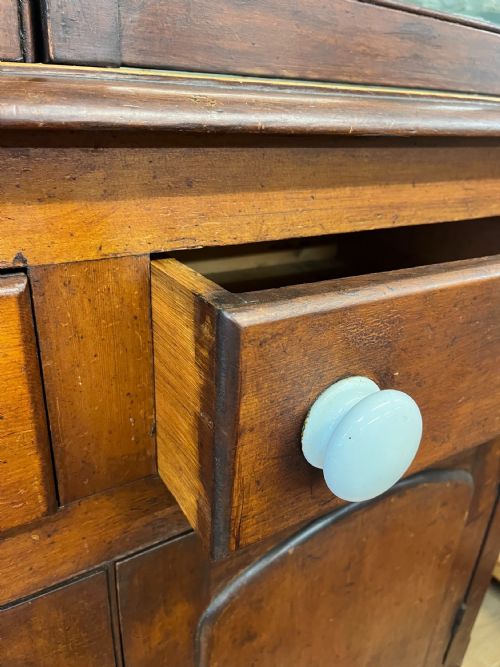 VICTORIAN PINE GLAZED TOP DRESSER - ADDITIONAL PHOTO 7