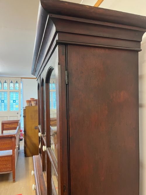 VICTORIAN PINE GLAZED TOP DRESSER - ADDITIONAL PHOTO 12