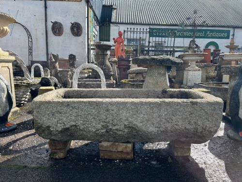 18TH19TH CENTURY DOUBLE D END CORNISH GRANITE TROUGH - ADDITIONAL PHOTO 1