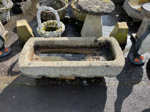 18TH19TH CENTURY DOUBLE D END CORNISH GRANITE TROUGH - ADDITIONAL PHOTO 2