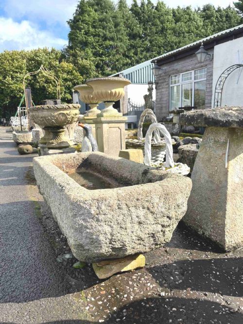 18TH19TH CENTURY DOUBLE D END CORNISH GRANITE TROUGH - ADDITIONAL PHOTO 3
