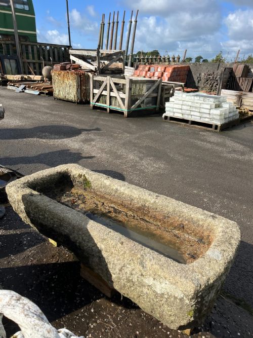18TH19TH CENTURY DOUBLE D END CORNISH GRANITE TROUGH - ADDITIONAL PHOTO 6