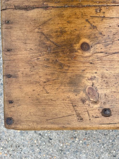 19TH CENTURY PINE SEA CHEST - ADDITIONAL PHOTO 8