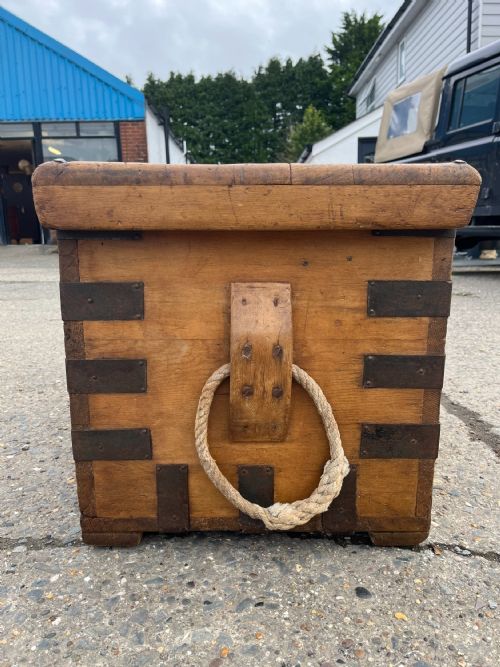 19TH CENTURY PINE SEA CHEST - ADDITIONAL PHOTO 10