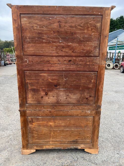 19TH CENTURY EUROPEAN PINE CAMPAIGN CHEST - ADDITIONAL PHOTO 4