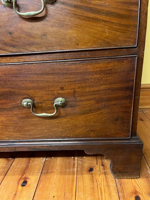 GEORGIAN 1800 MAHOGANY CHEST ON CHEST - ADDITIONAL PHOTO 5