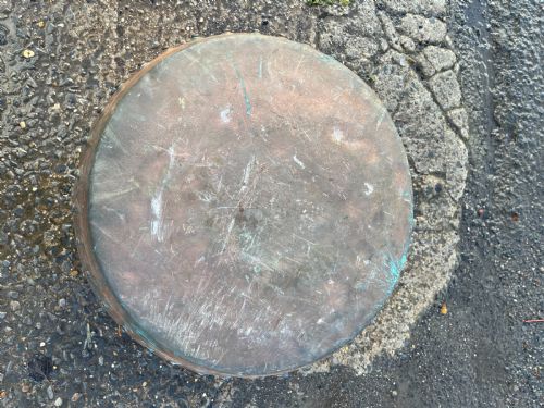 19TH CENTURY RIVETED COPPER BOILER CAULDRON - ADDITIONAL PHOTO 7