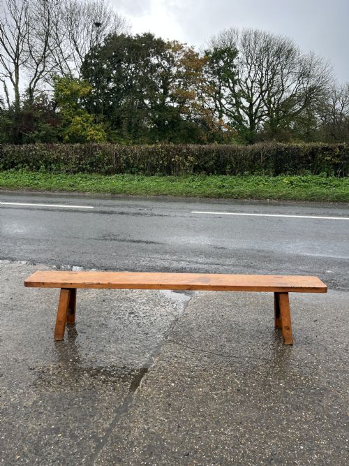 early 19th century pine form bench - CATEGORY: ANTIQUE FURNITURE - DATED 19TH CENTURY