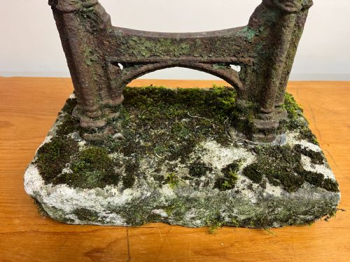 VICTORIAN CAST IRON BOOT SCRAPE IN ORIGINAL STONE BASE - ADDITIONAL PHOTO 6