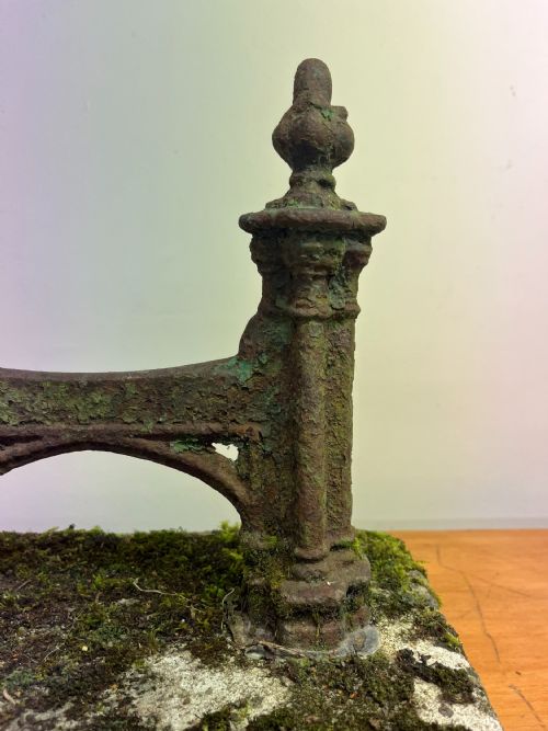 VICTORIAN CAST IRON BOOT SCRAPE IN ORIGINAL STONE BASE - ADDITIONAL PHOTO 5