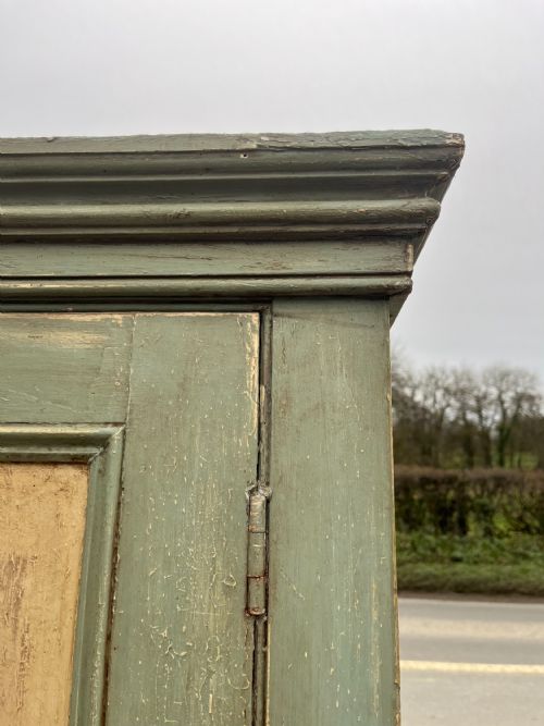 VICTORIAN PAINTED PINE 2 DOOR CUPBOARD - ADDITIONAL PHOTO 10