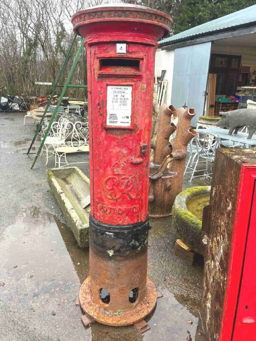 Original Gr Pillar/ Post Box George VI