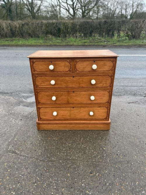 victorian pine 2 3 chest of drawers - CATEGORY: ANTIQUE CHEST OF DRAWERS - DATED VICTORIAN
