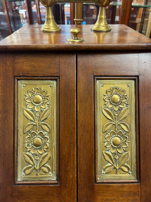 CIRCA 1900 MAHOGANY COAL BOX SCUTTLE - ADDITIONAL PHOTO 2