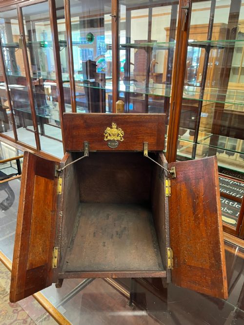 CIRCA 1900 MAHOGANY COAL BOX SCUTTLE - ADDITIONAL PHOTO 4